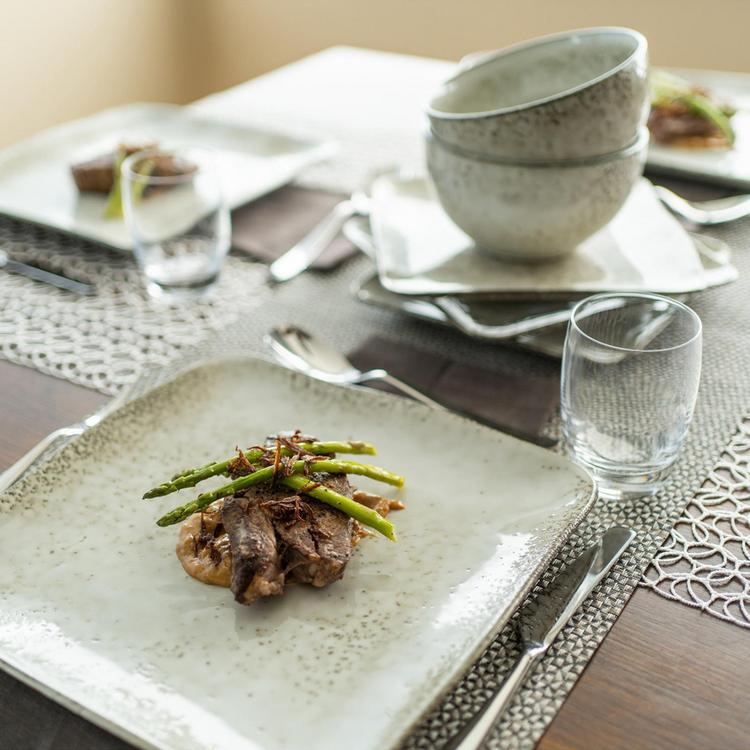 BIA Cordon Bleu, Rustico Square Dinner Plate, Set of 4 | Zola