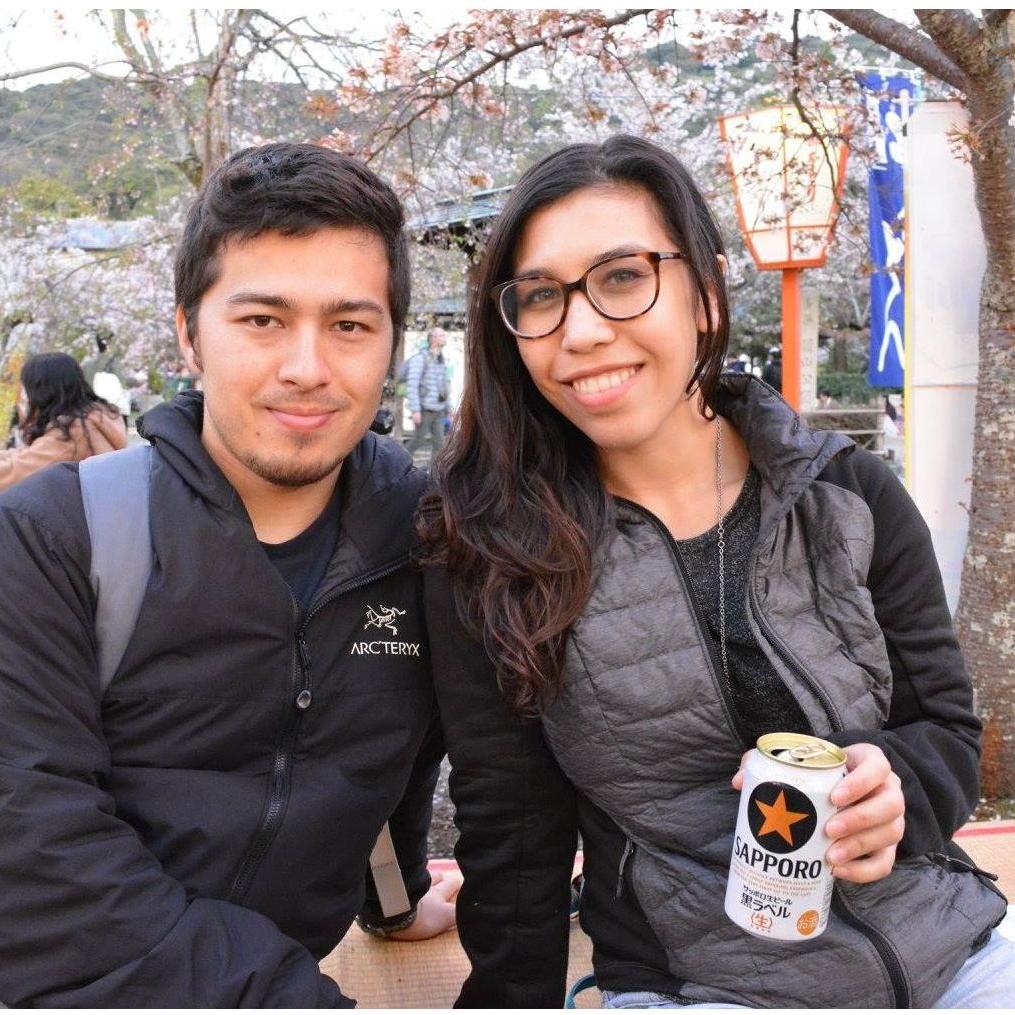 We somehow found ourselves at a cherry blossom festival in Kyoto