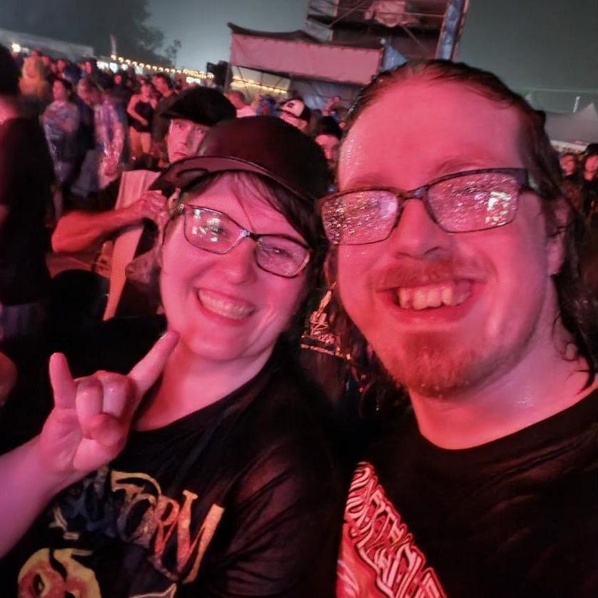 Jamming at a metal show in a downpour