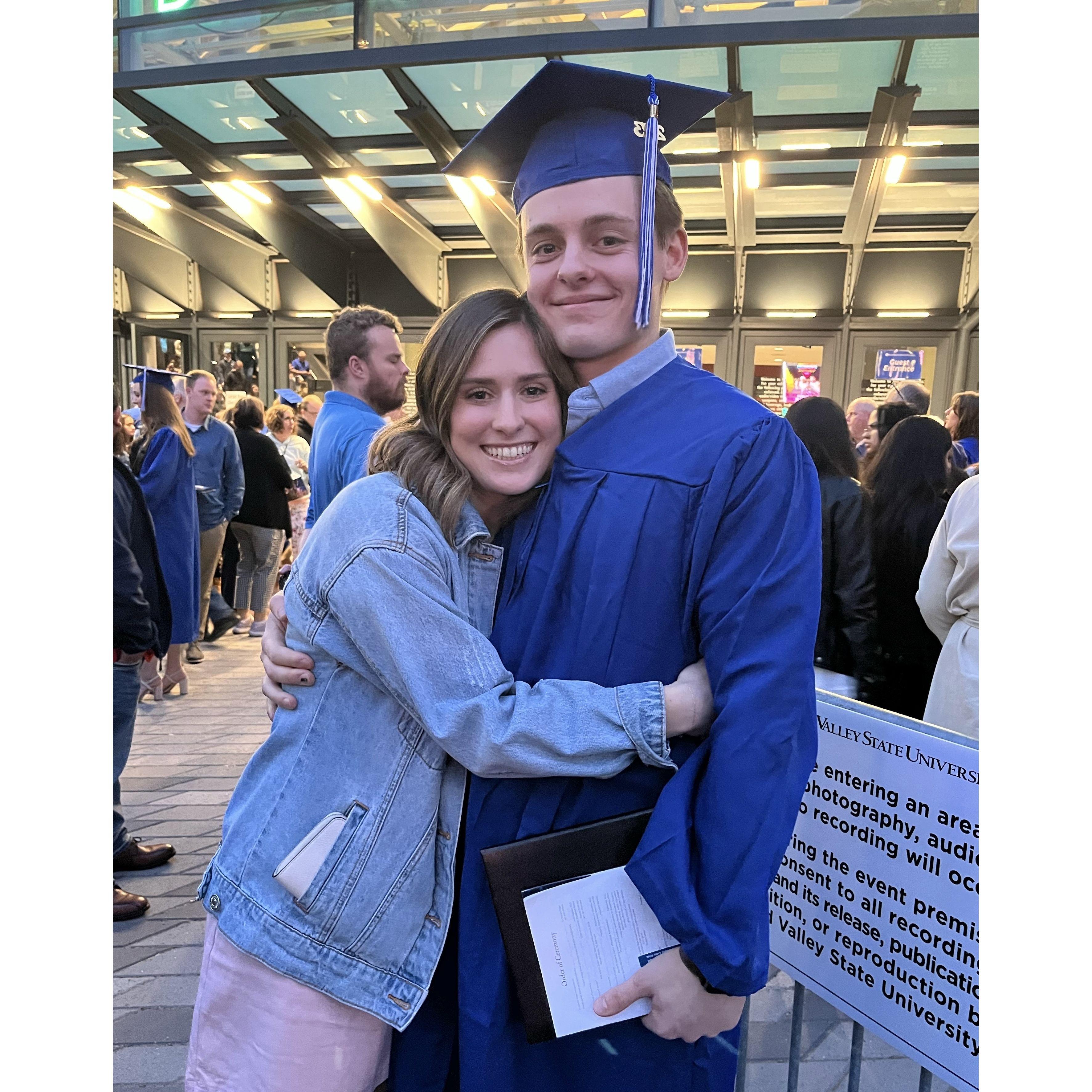Spring 2023 - Wil's graduation from GVSU