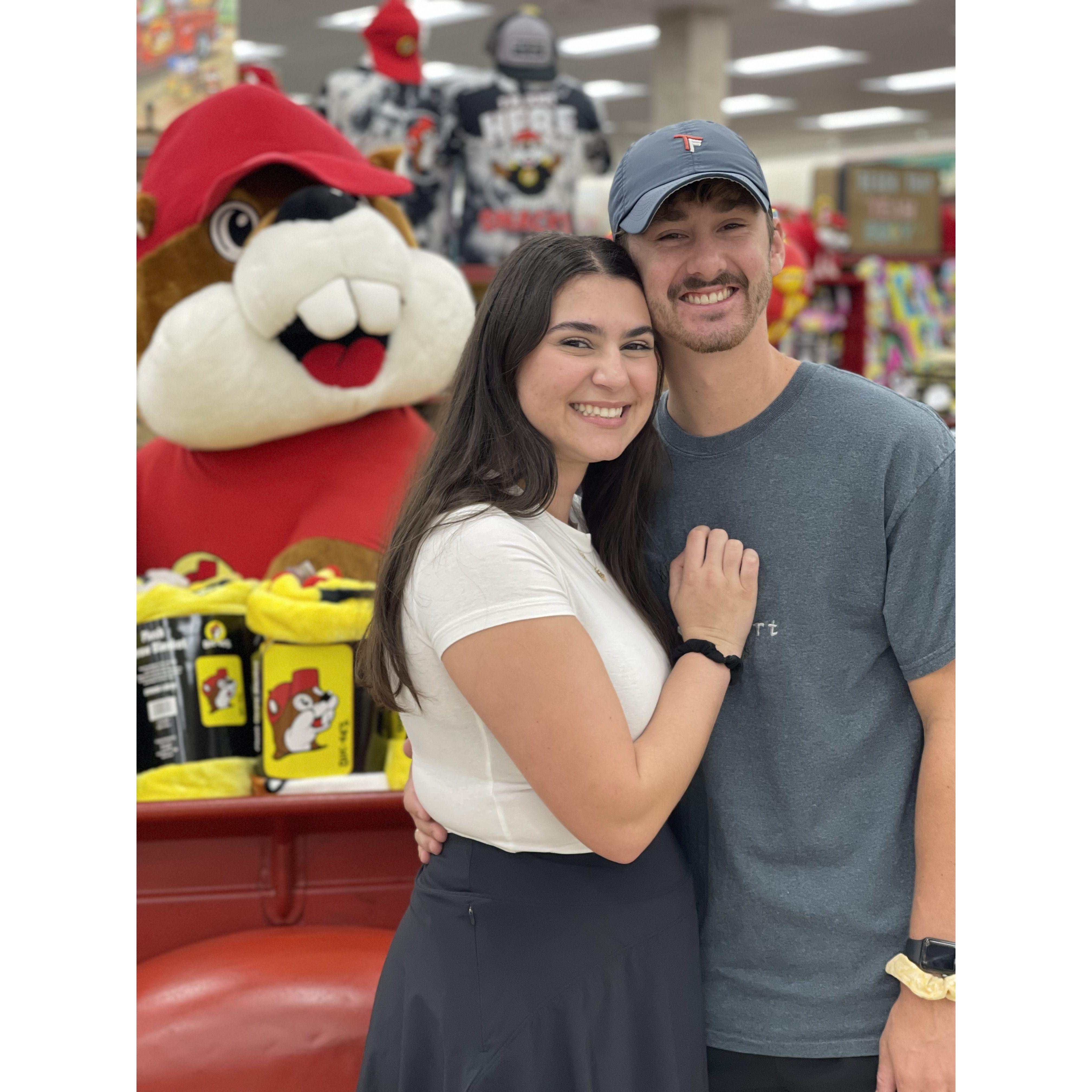 met up at bucees in st. augustine! AND john's first time at bucees!!!