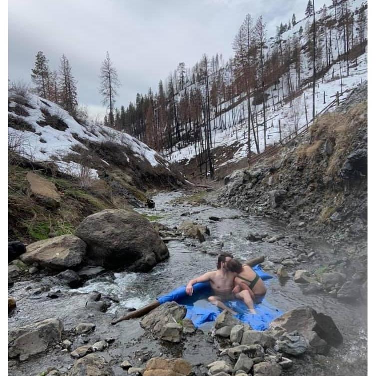 One of our favorite things to do, hot springs!