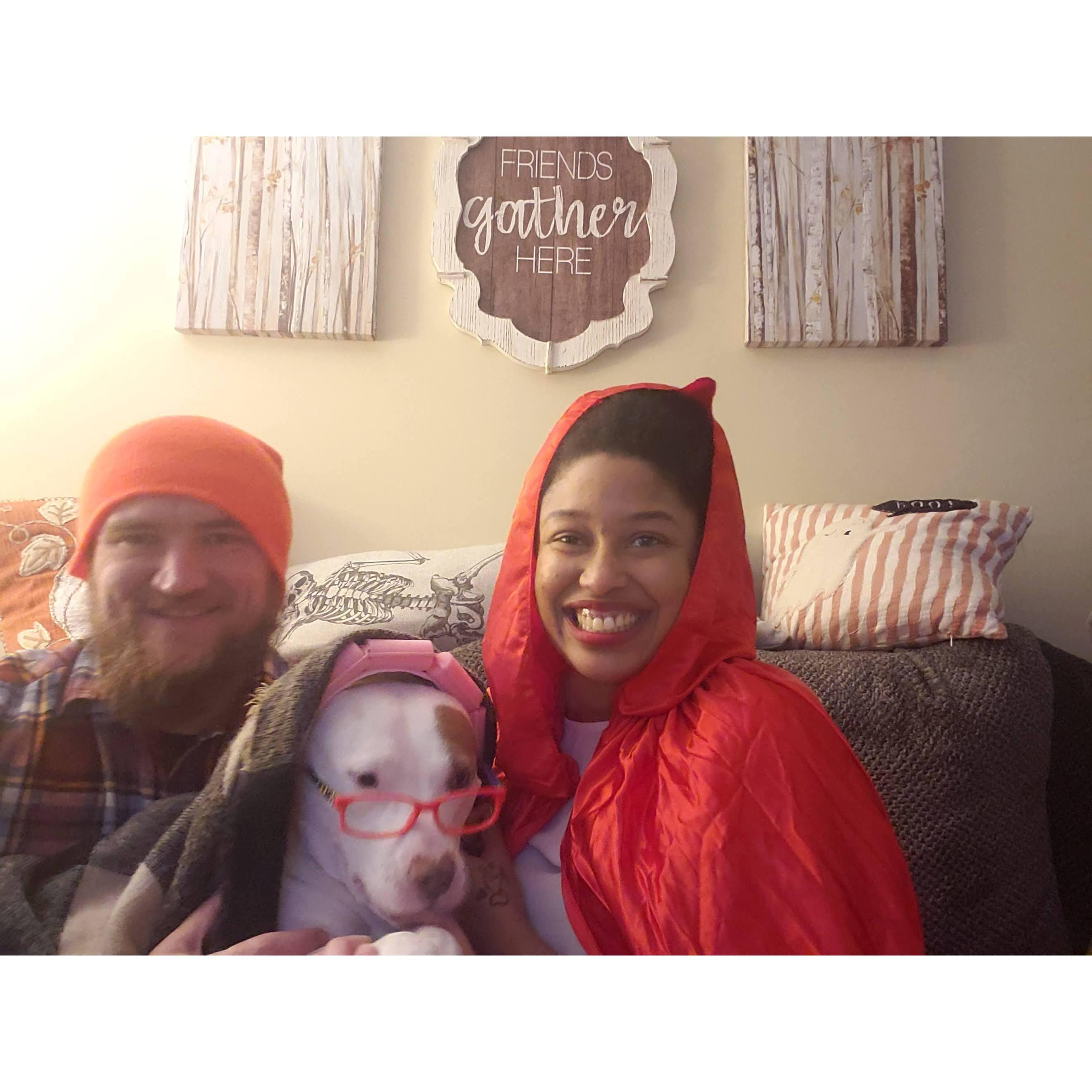 We do costumes at Halloween