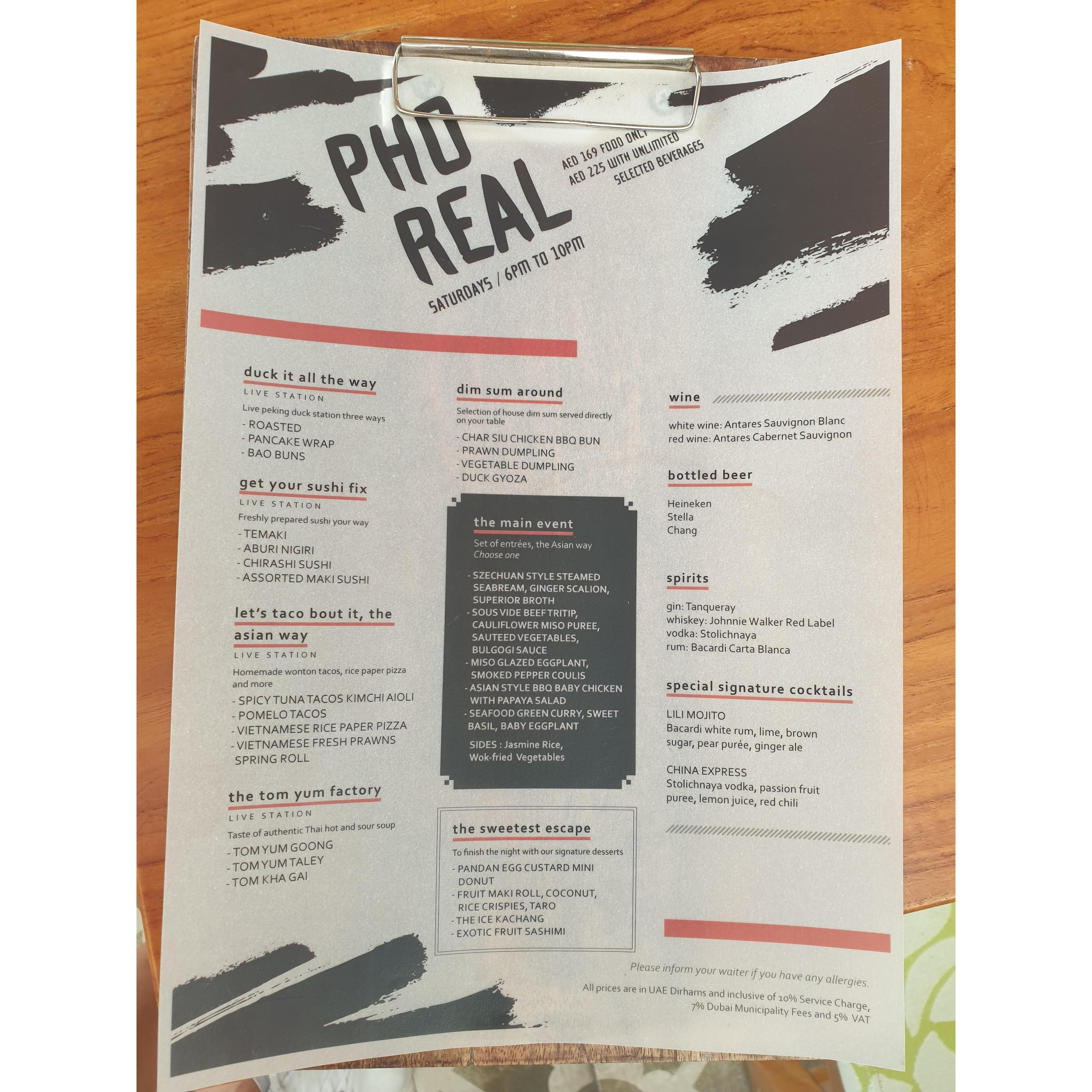Brunch Menu