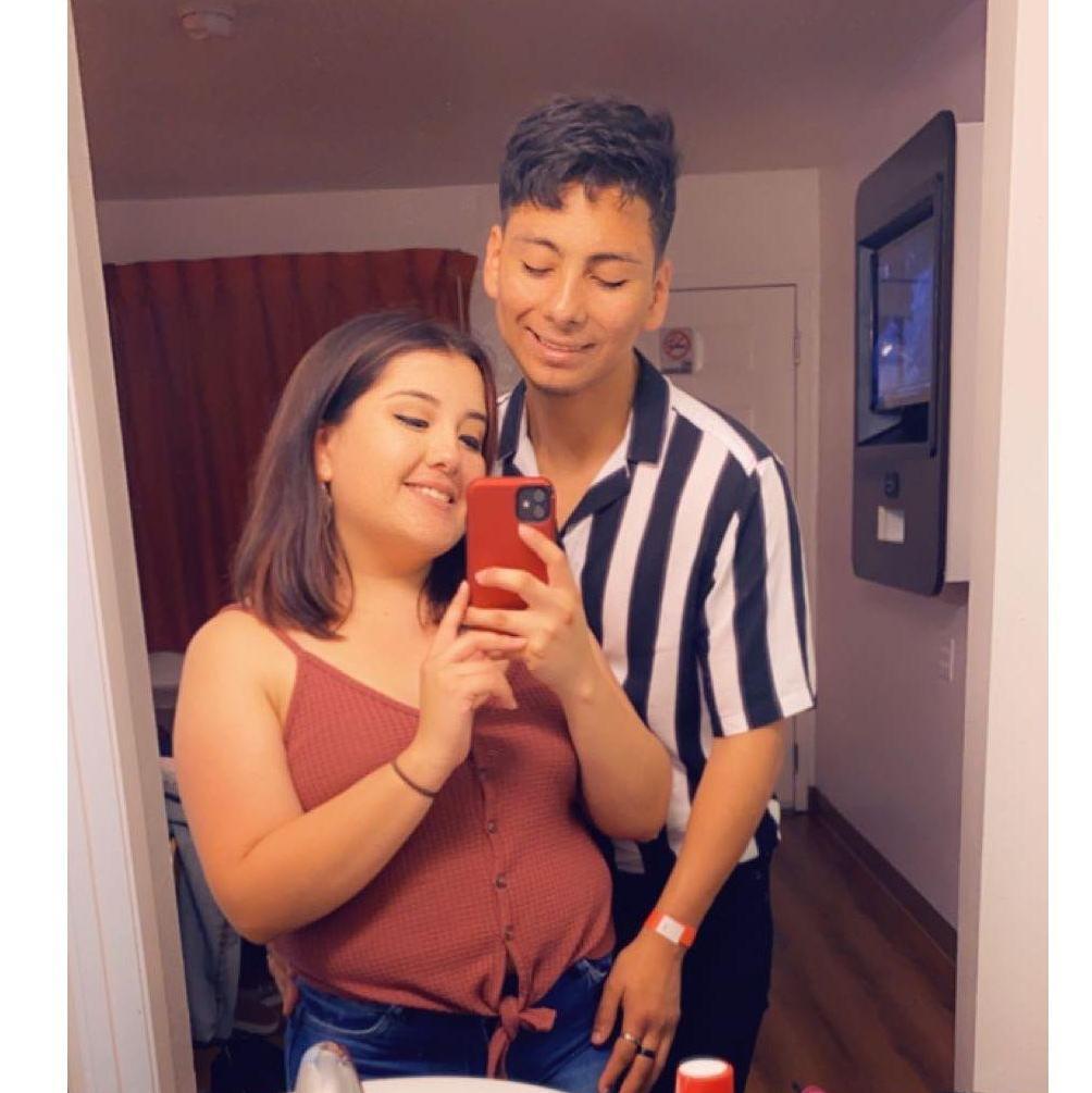 First weekend trip to Austin. Getting ready to go out for drinks.