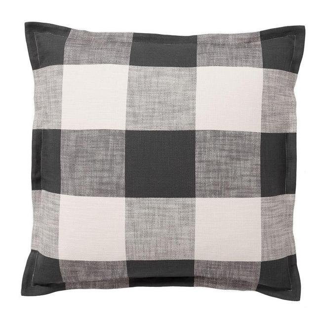 Bryce Buffalo Check Sham, Euro, Charcoal