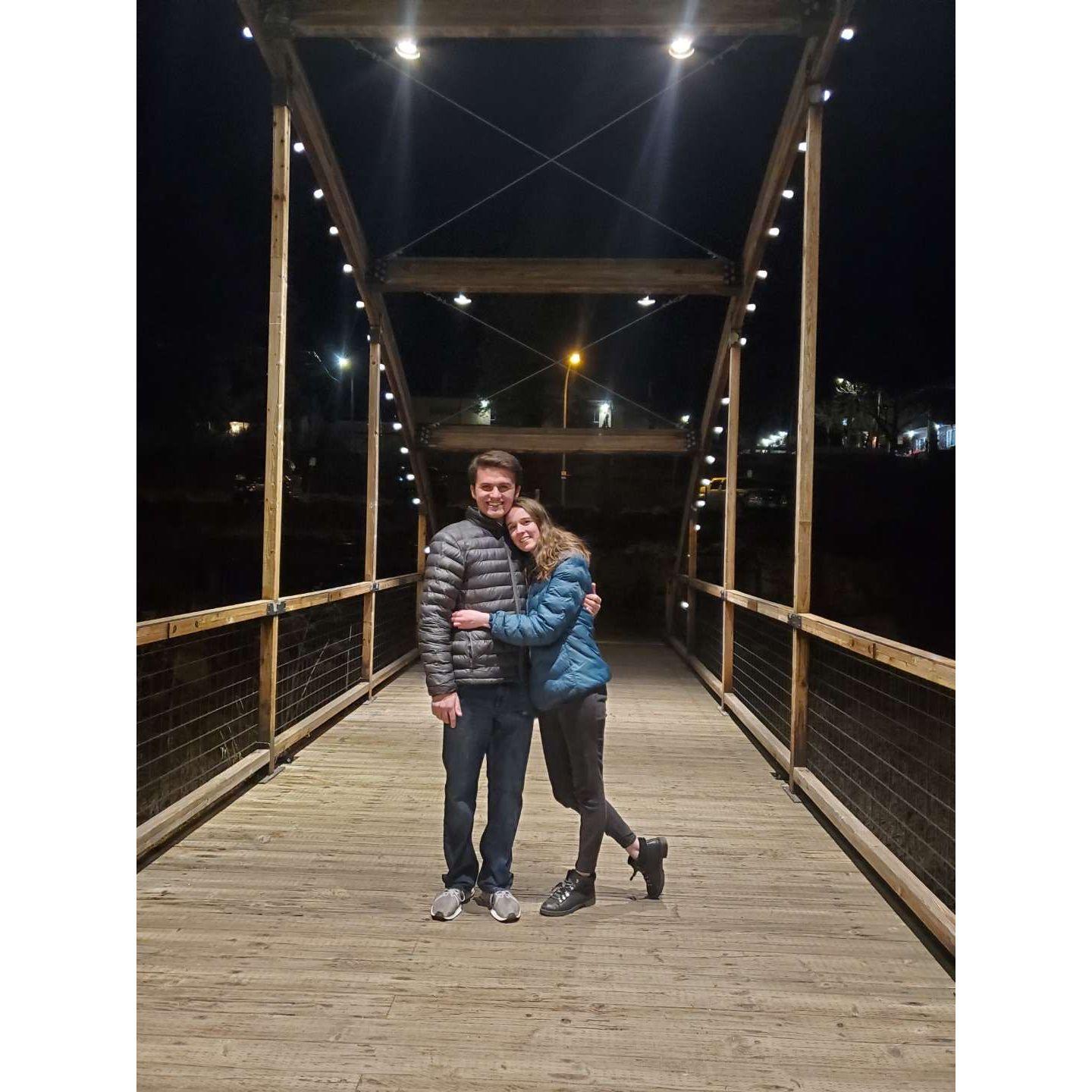 February 2020- One of our first photos together as wee college freshmen! Little did we know this was just the beginning of the rest of our lives together!
