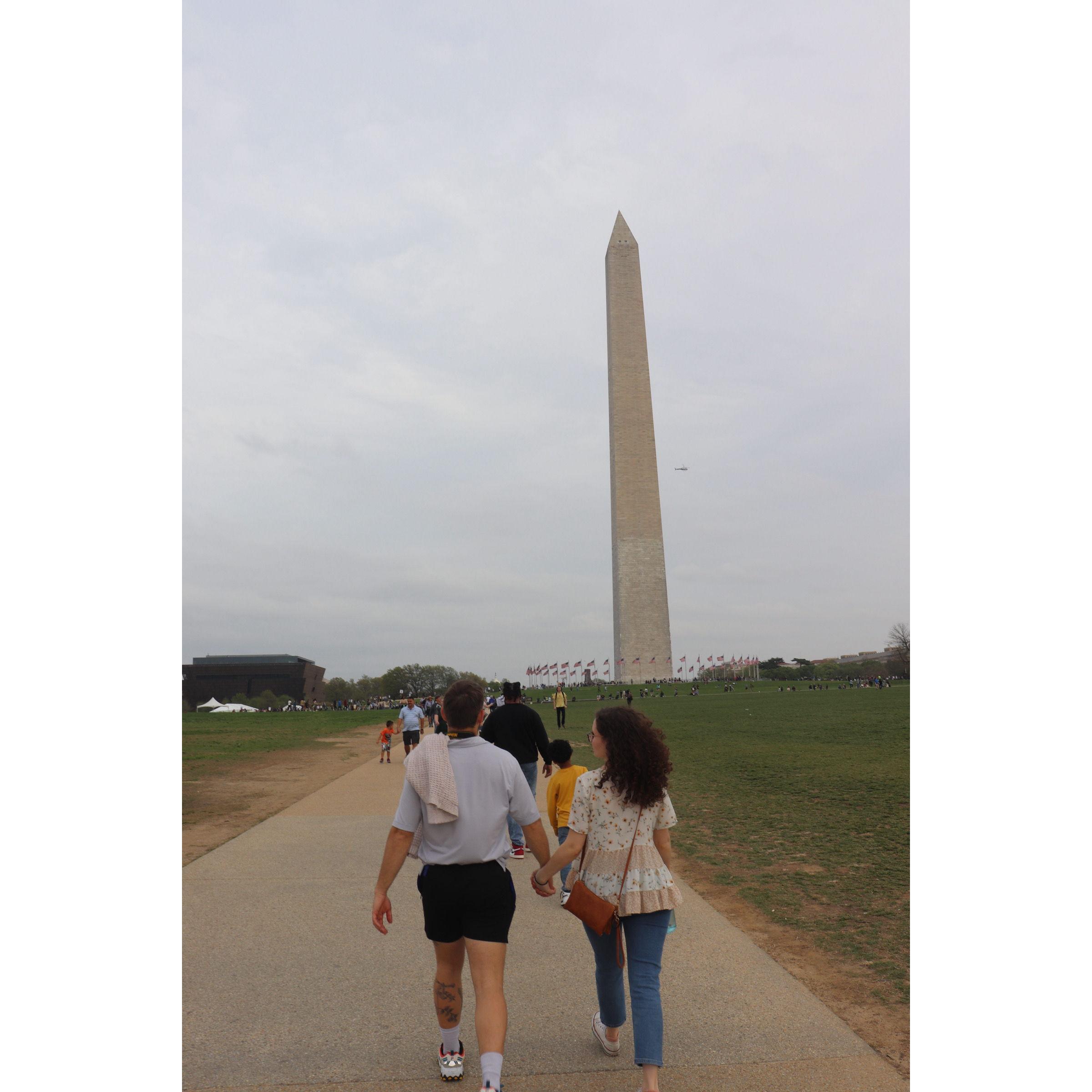 On a recent trip to DC with friends, we attempted to attend the Cherry Blossom Festival... but there were no blossoms. At least there were monuments!