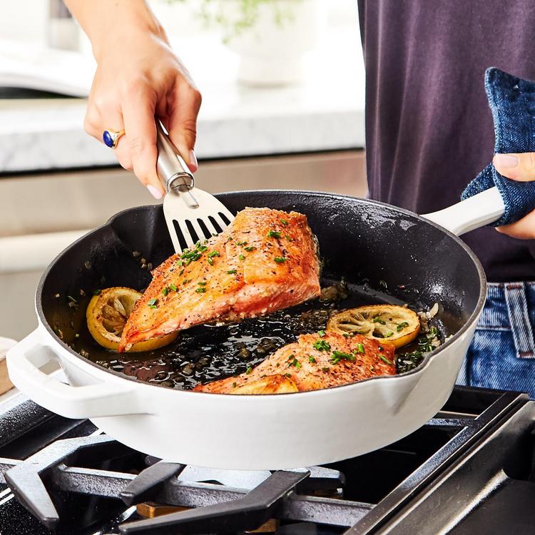 Milo Enameled Cast Iron Dutch Oven - White