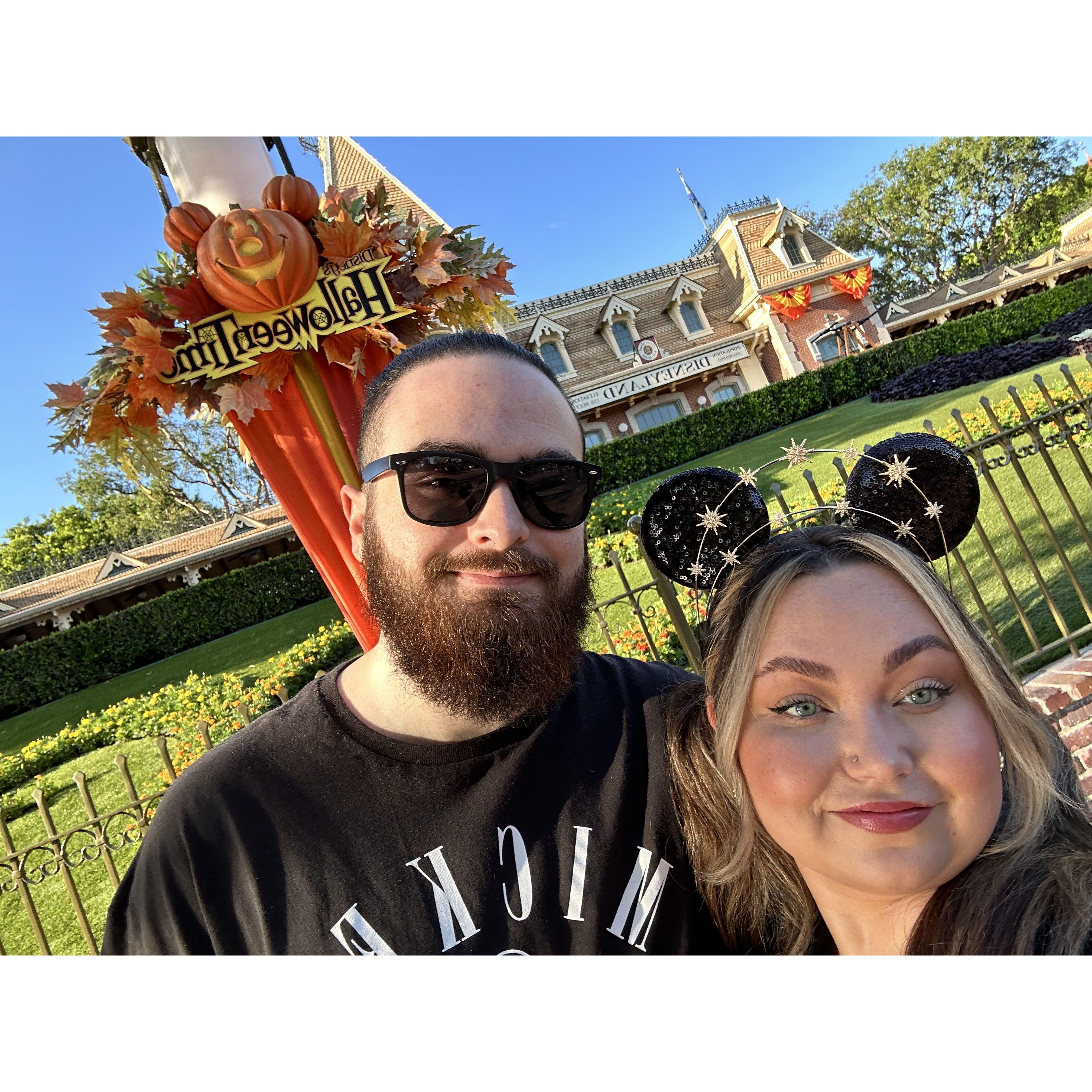 Going to Disney was a birthday gift from Shane. Sarah has always been a Disney girl!