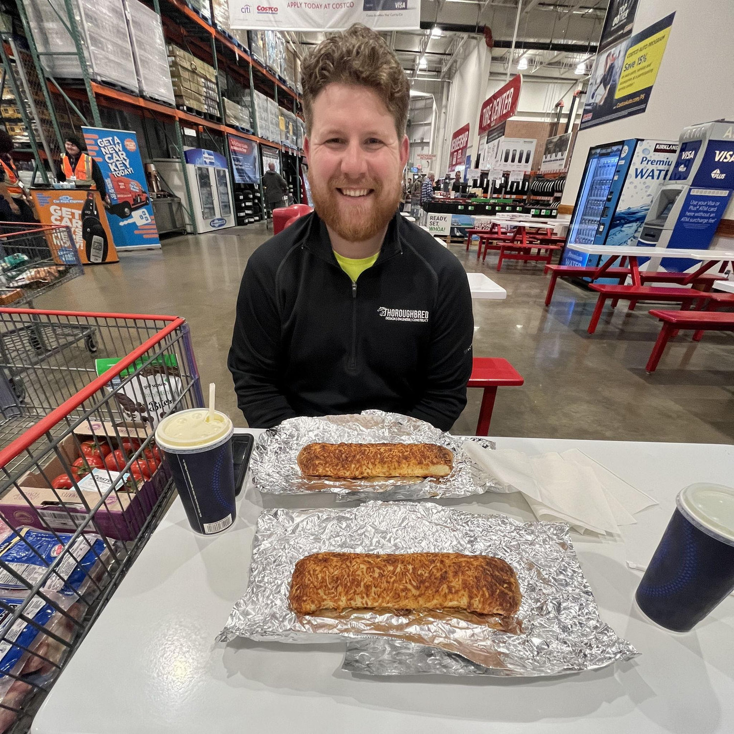 Madeline's first Chicken Bake at Costco