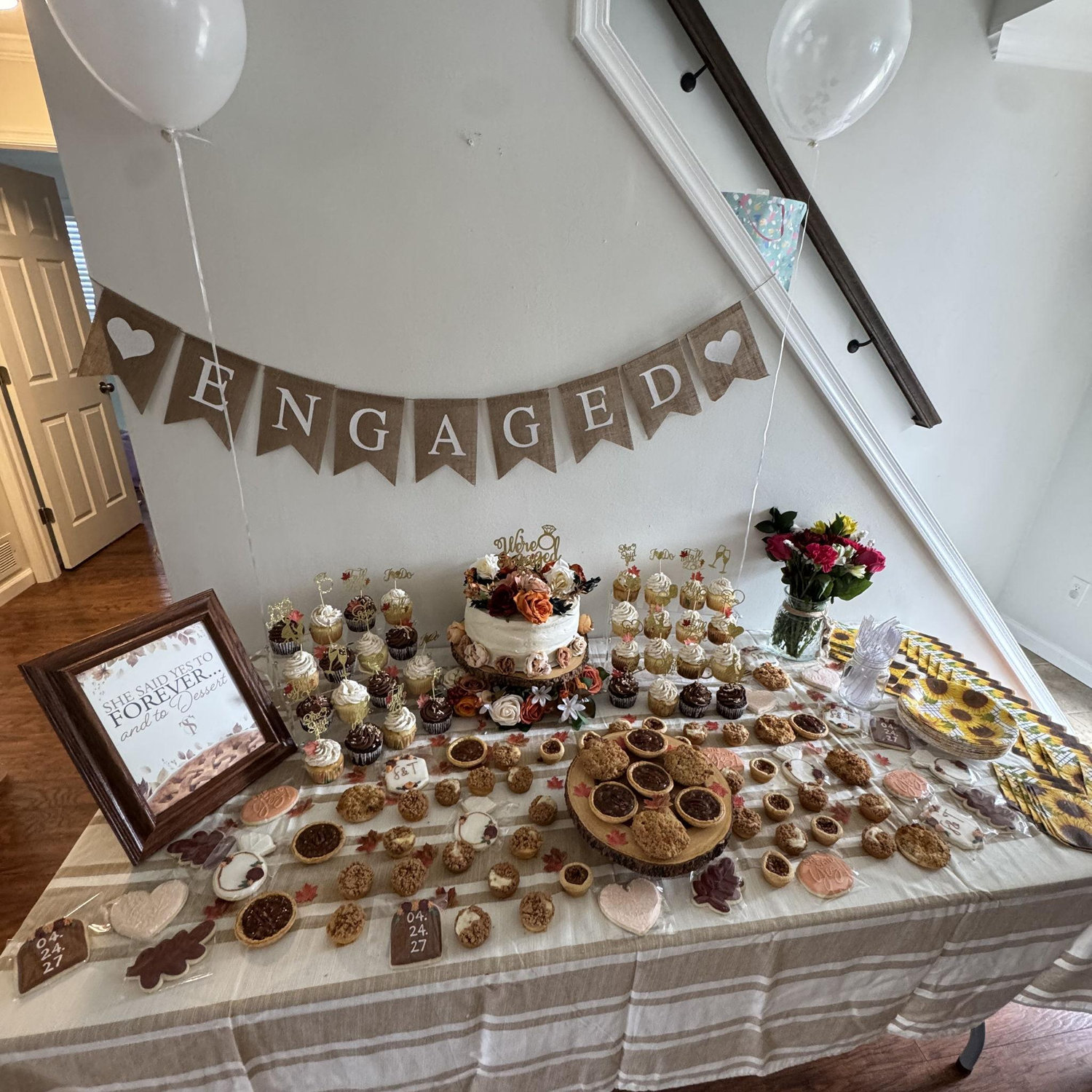 Our engagement party! We were so thankful for my sister & brother in law to host a perfect fall day celebrating this big milestone with some of our favorite people!