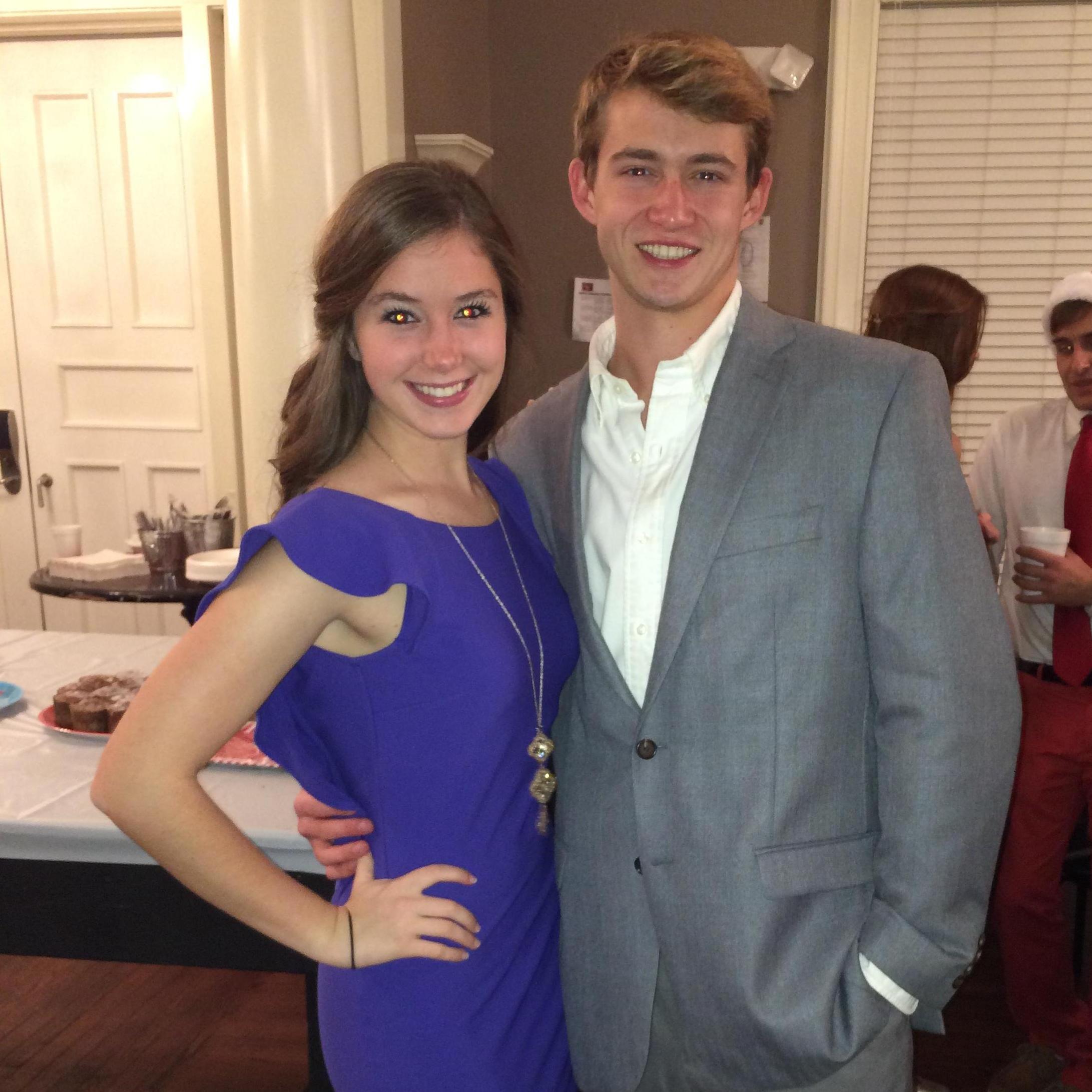 Our first Christmas party together! I think we make a pretty cute couple!