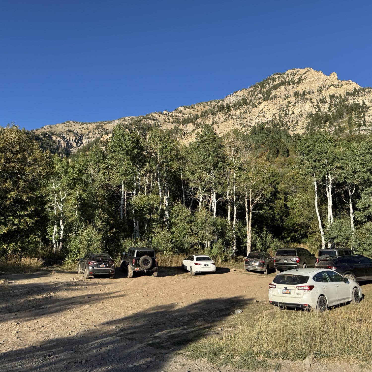 Trail parking lot