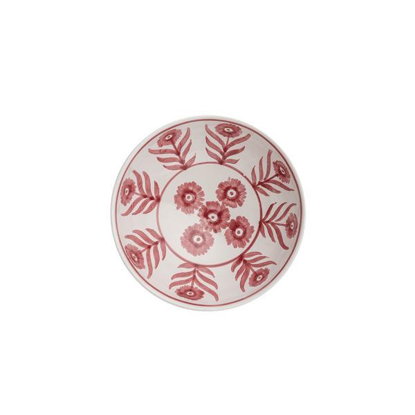 Pink Summer Flower Ceramic Pudding Bowl