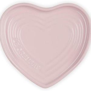 Le Creuset Stoneware Heart Shaped Spoon Rest, 5", Chiffon Pink