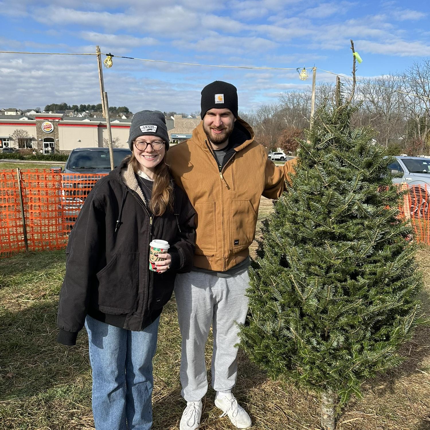 Another favorite holiday tradition, Christmas tree shopping with my dad & Kim!