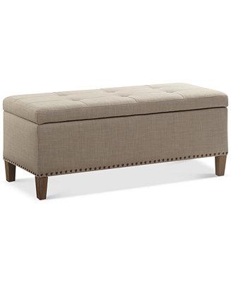 Catarina Fabric Storage Bench