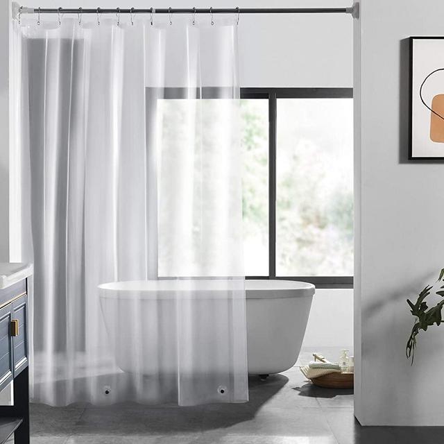 LOVTEX PEVA Shower Curtain Liner - 72x72 Light Weight 3G Clear Liner Water Repellent for Bathroom Shower