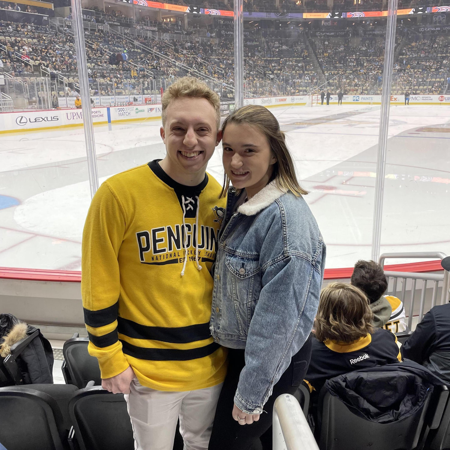 Our first Penguins hockey game together! It was fun cheering on another Pittsburgh team