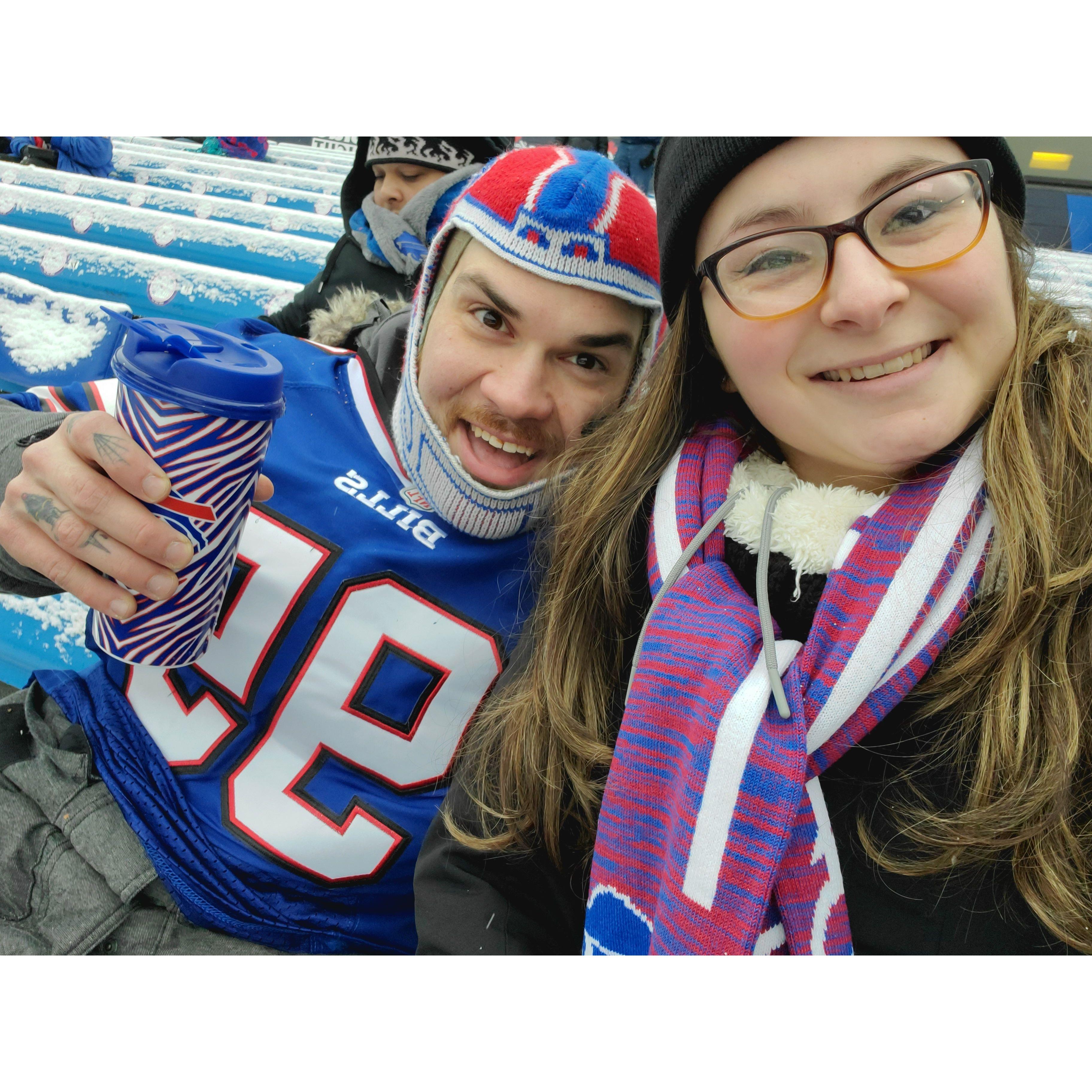 Kaylin's first bills game & first away game!