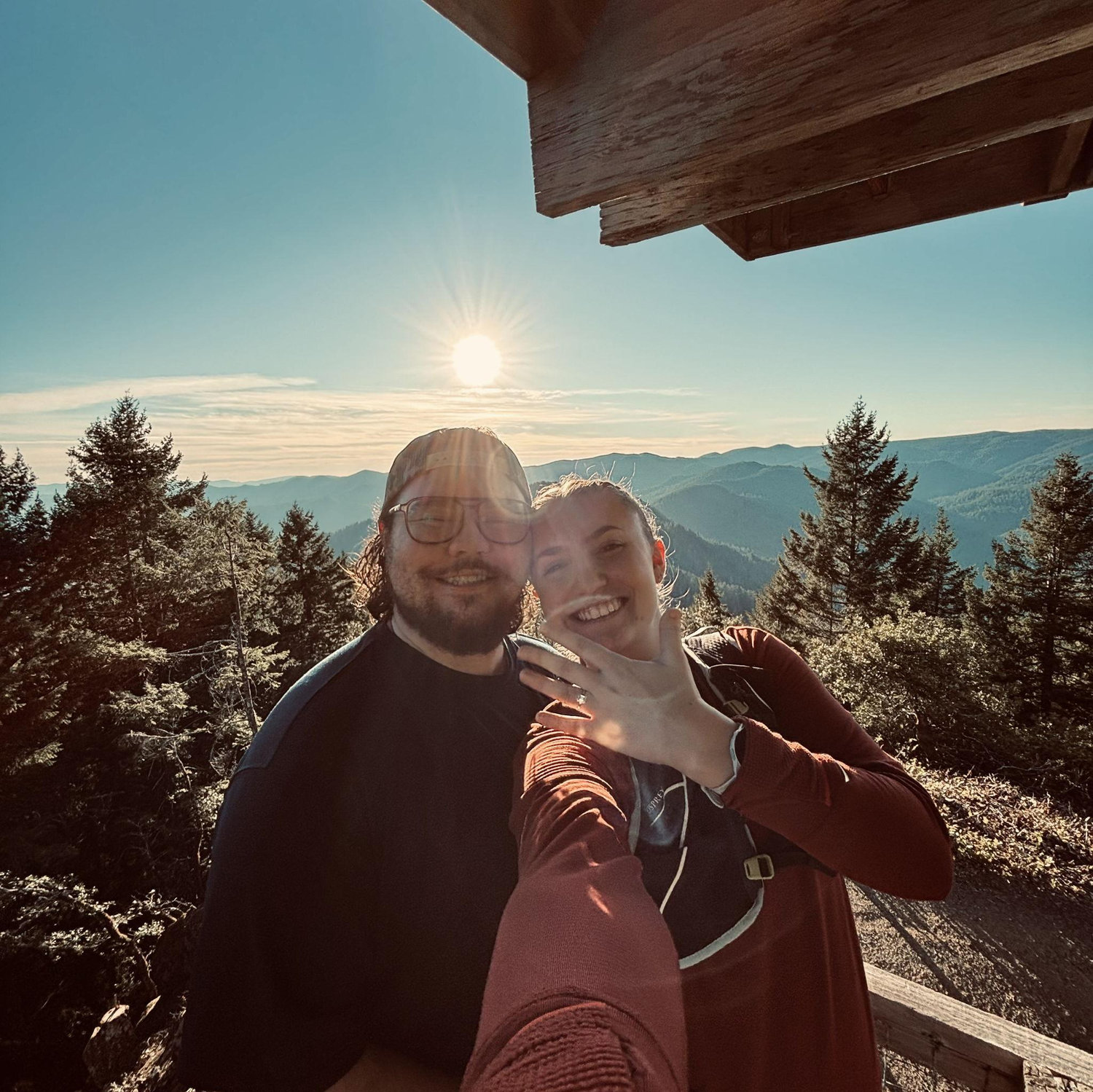 We have loved adventuring together and are so excited to get married!