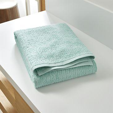 Ribbed Seafoam Bath Sheet