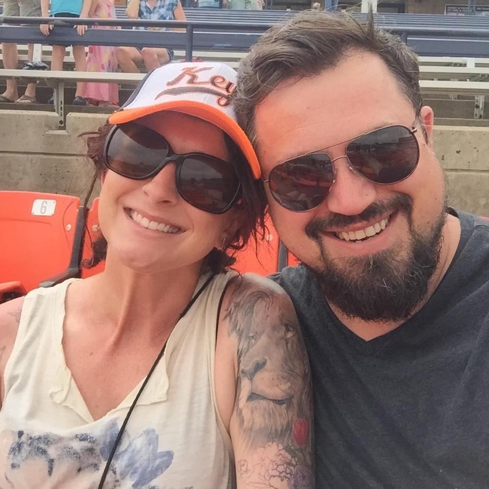 Our first Frederick Keys game together.