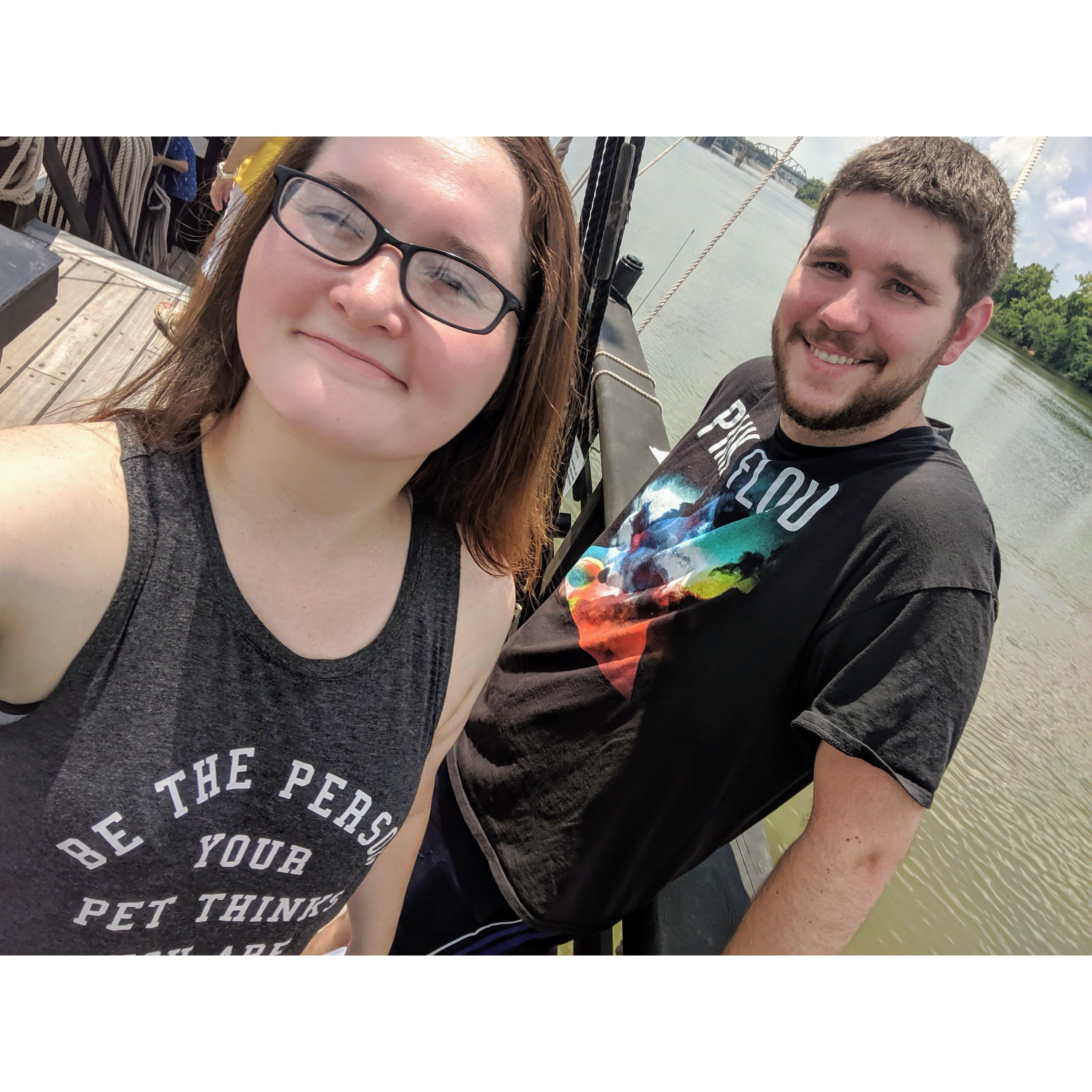 One of our first dates
Pirate Ships in Clarksville 2019