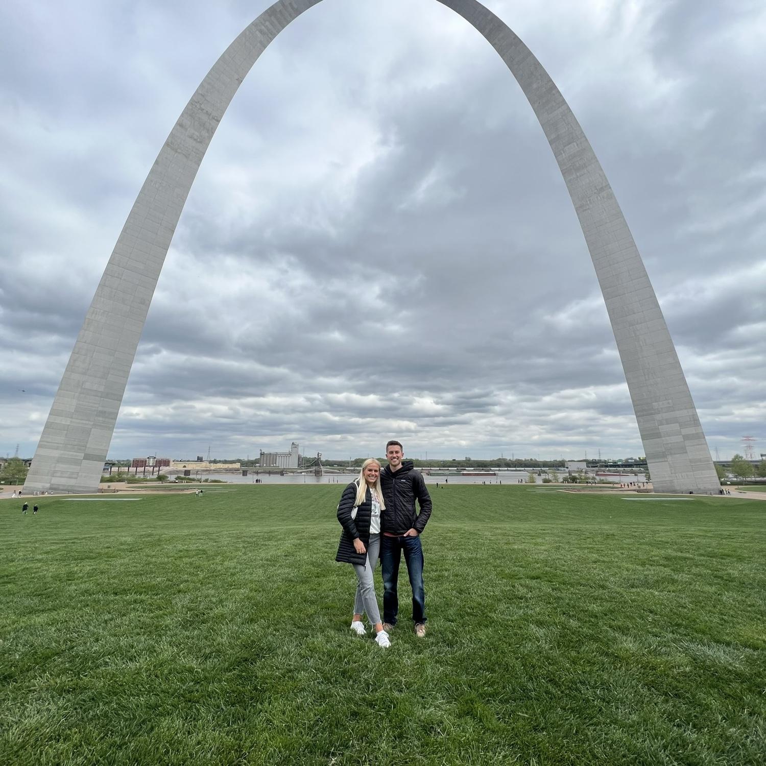 Hayden visited Emma during her St Louis clinicals