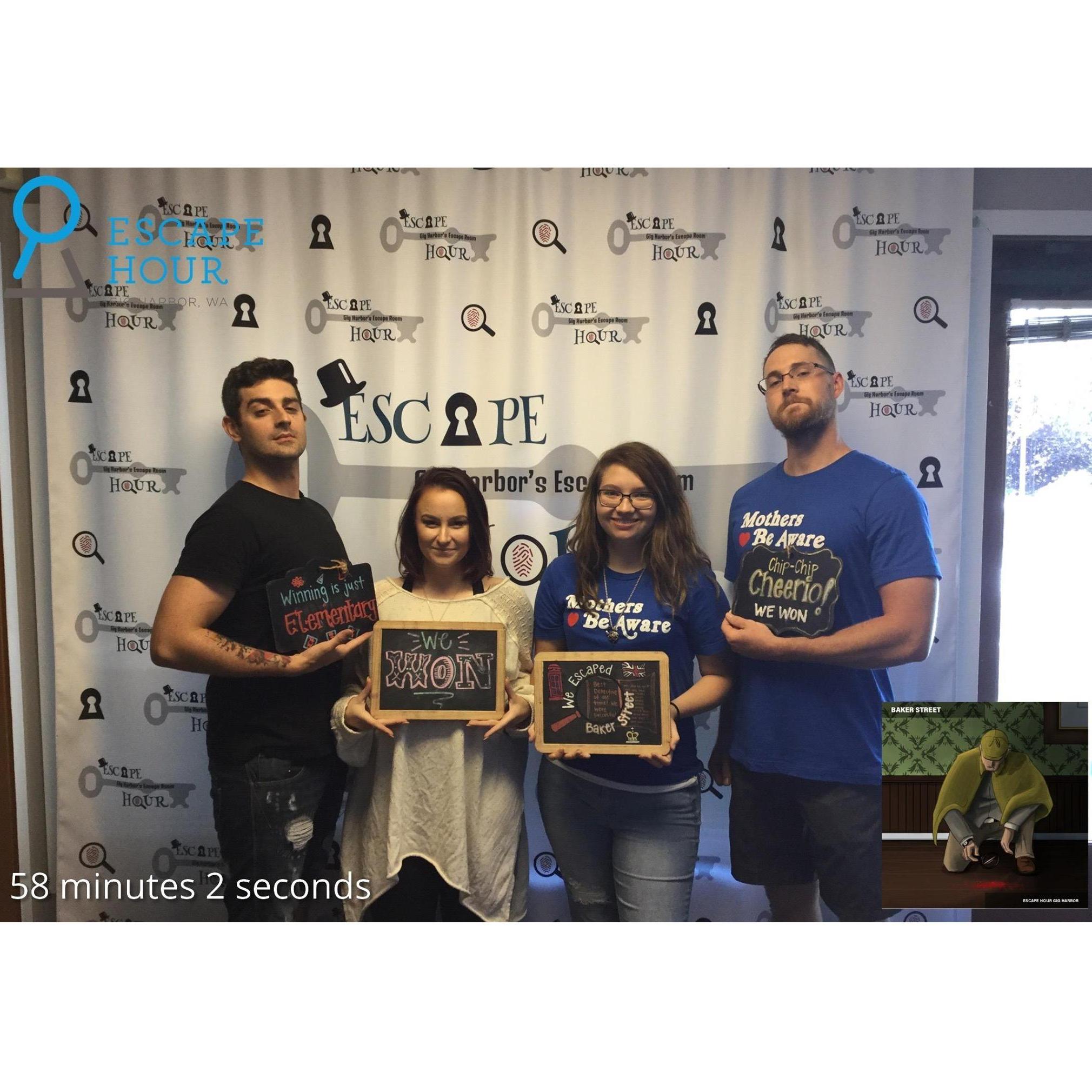 We did a Sherlock Holmes themed escape room with our friends and destroyed it