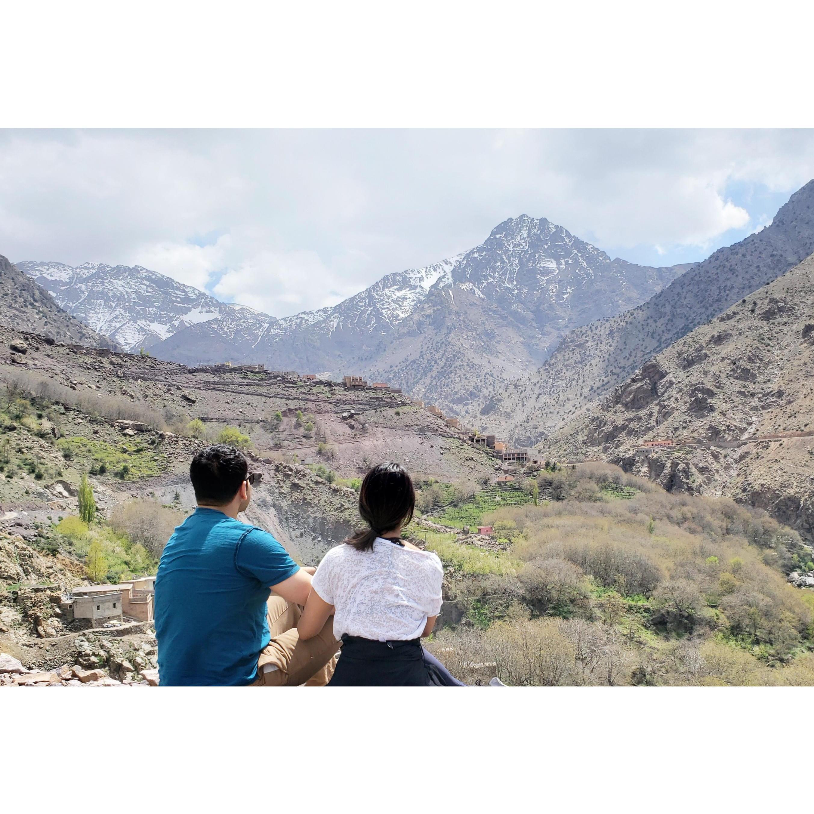Our first hike together in the Atlas Mountains of Morrocco