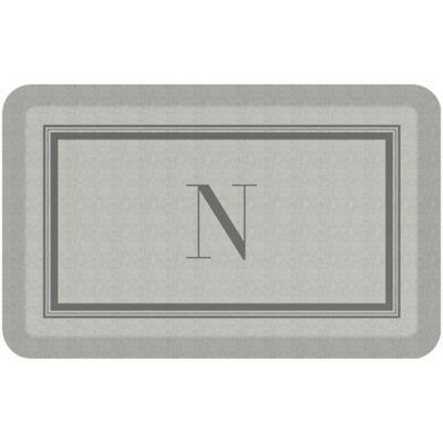 GelPro® NewLife® Designer Comfort 20" x 32" Monogram Letter N Kitchen Mat