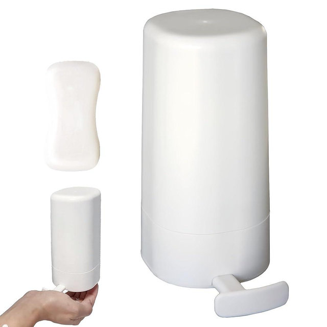 Soap Grinder Box with Built-in Blade - Hygienic, Wall-Mountable Soap Holder with Adjustable Powder Dispensing for Home - No Wet Soap, Compact & Practical