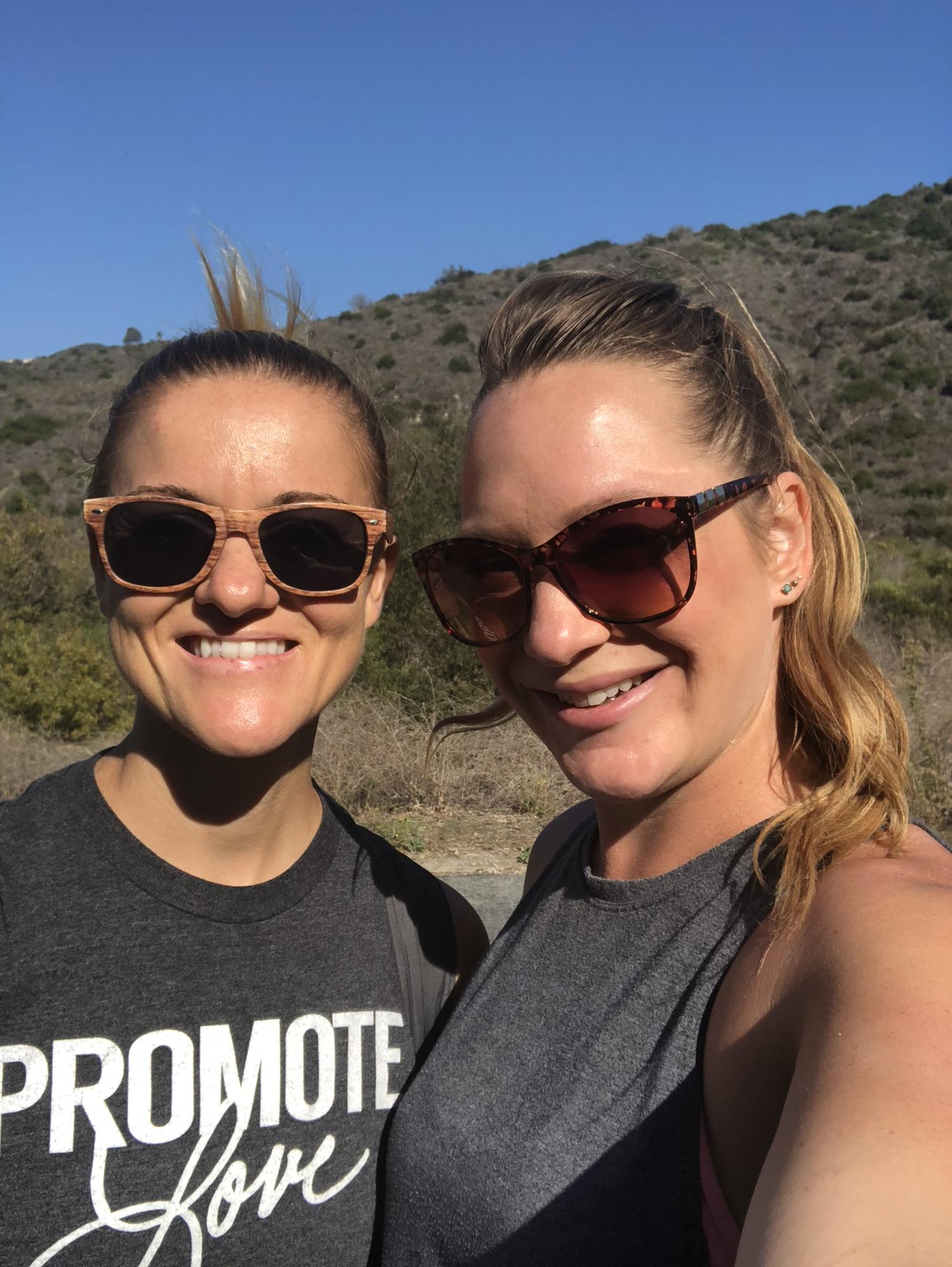 Our first photo. Lost for 6 hours hiking.