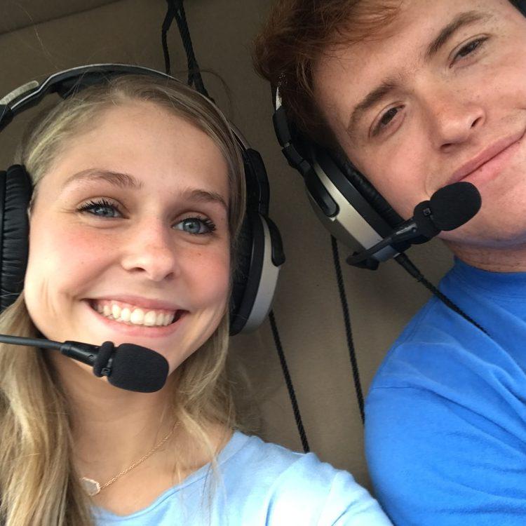 We went on a helicopter tour during senior week