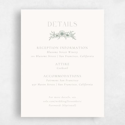 Beige Summer Wedding Enclosure - Wiosna