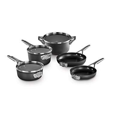 Calphalon Premier Space-Saving Hard Anodized Non-Stick 8-piece Cookware Set