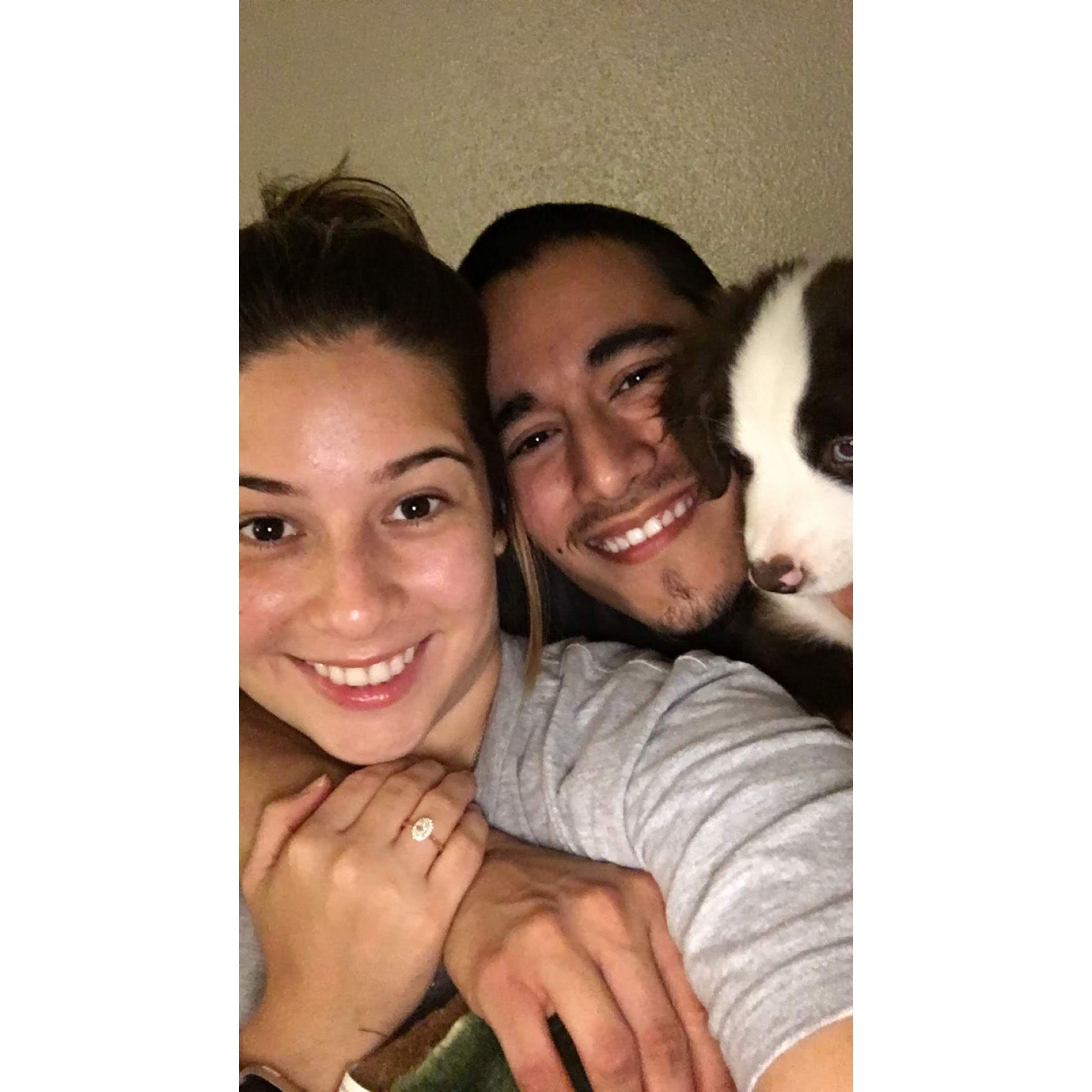 The proposal was very intimate and I immediately said yes. November 2018