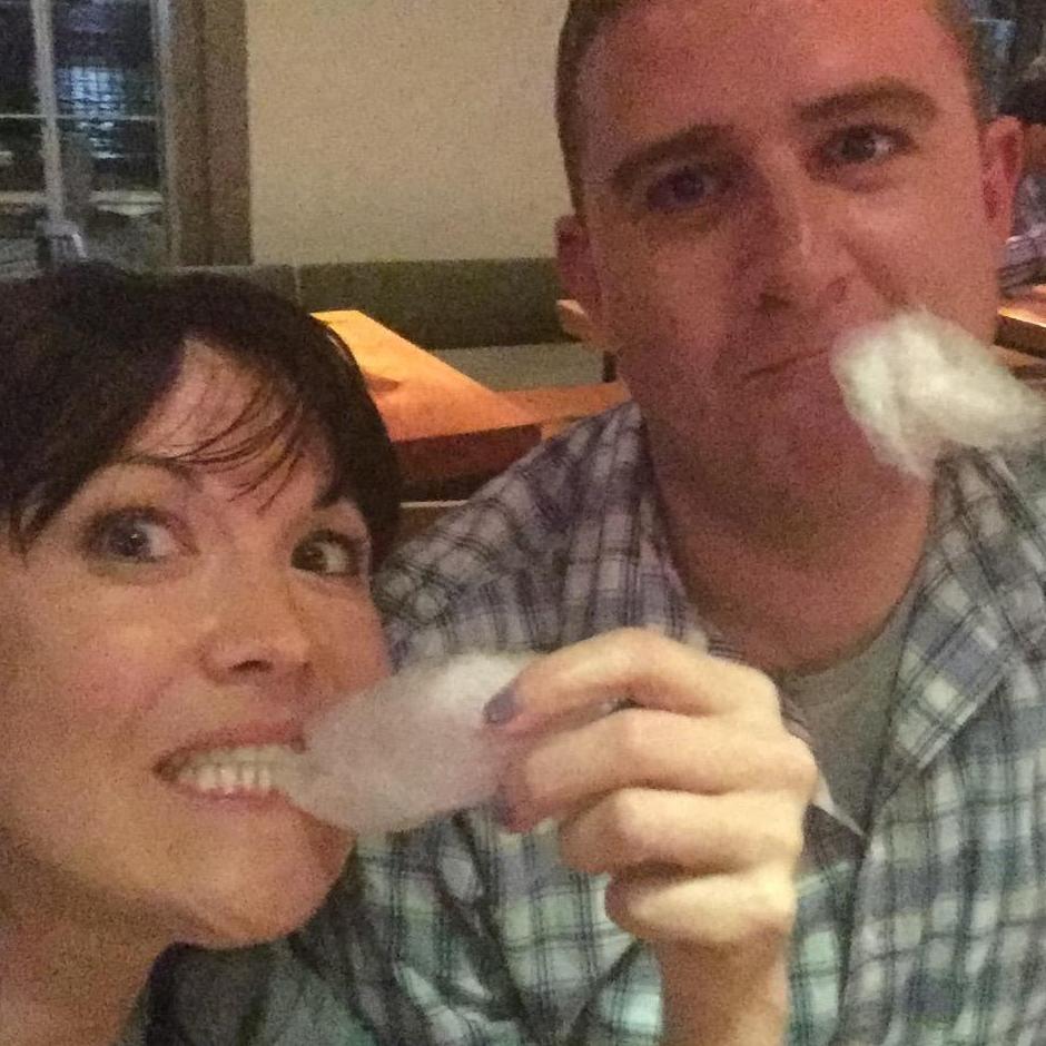 Cotton candy at Slanted Door when the Hannas were in town.