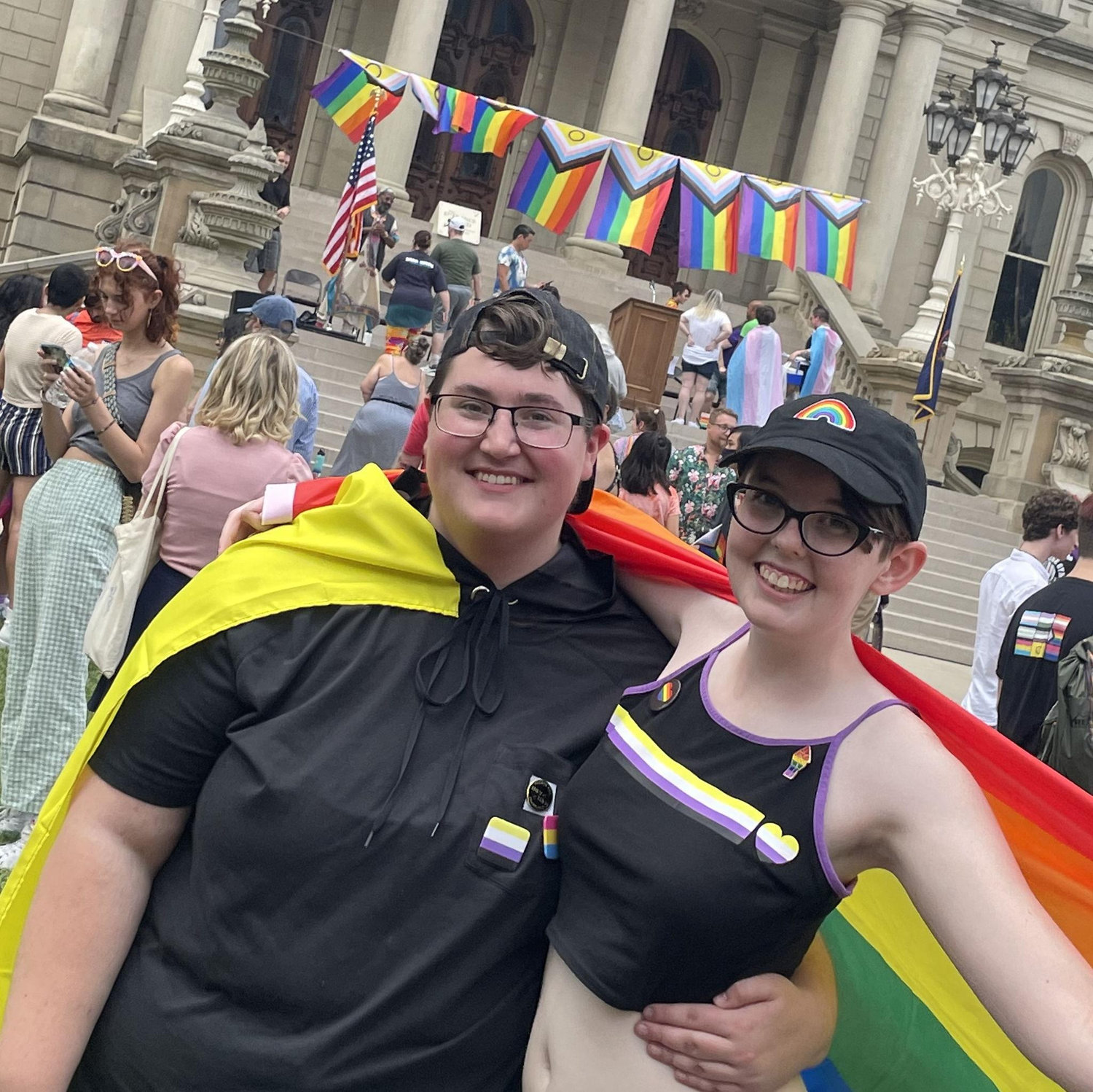 Us at the Lansing Pride Festival! June 2022.