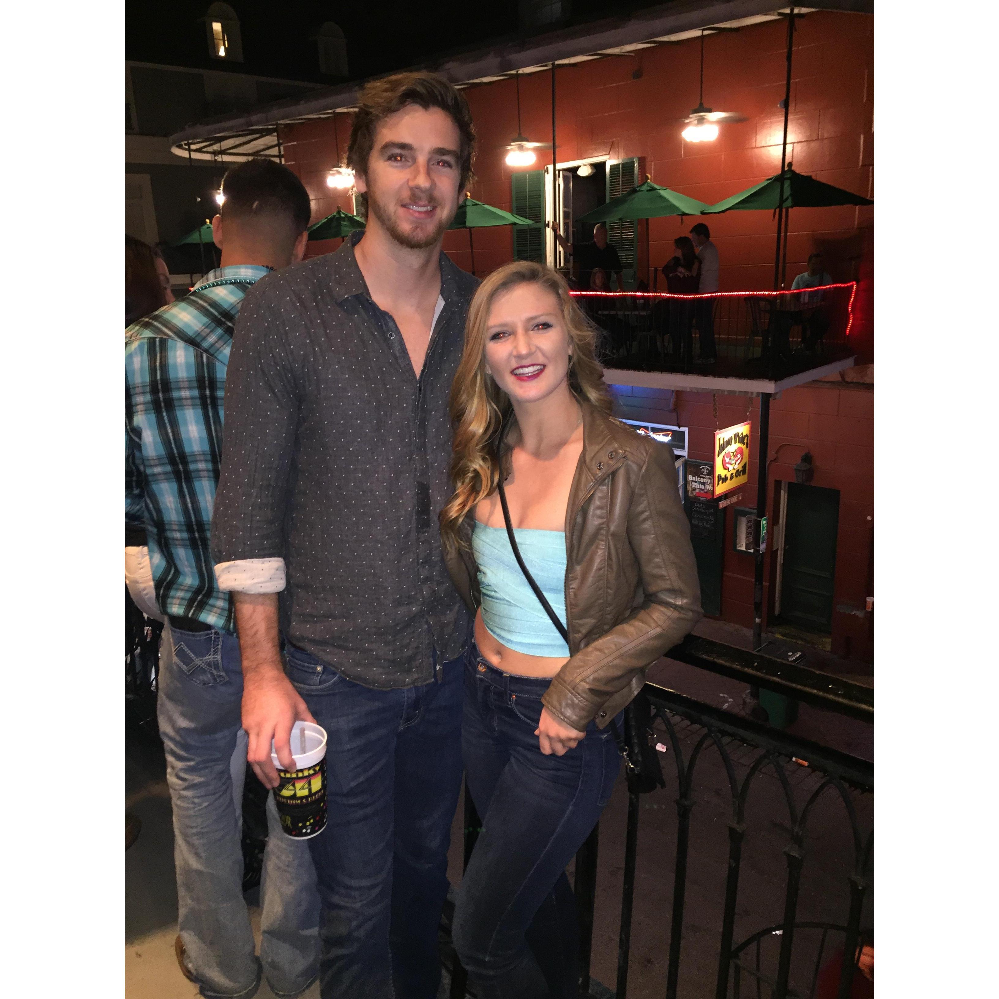 Nothing says romance like Bourbon Street for Fraternity Formal