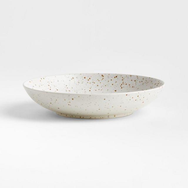 Craft Speckled White Low Bowls, Set of 8