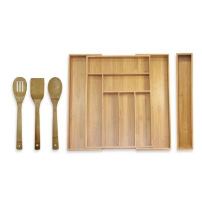 Oceanstar Bamboo 5-Piece Organizer