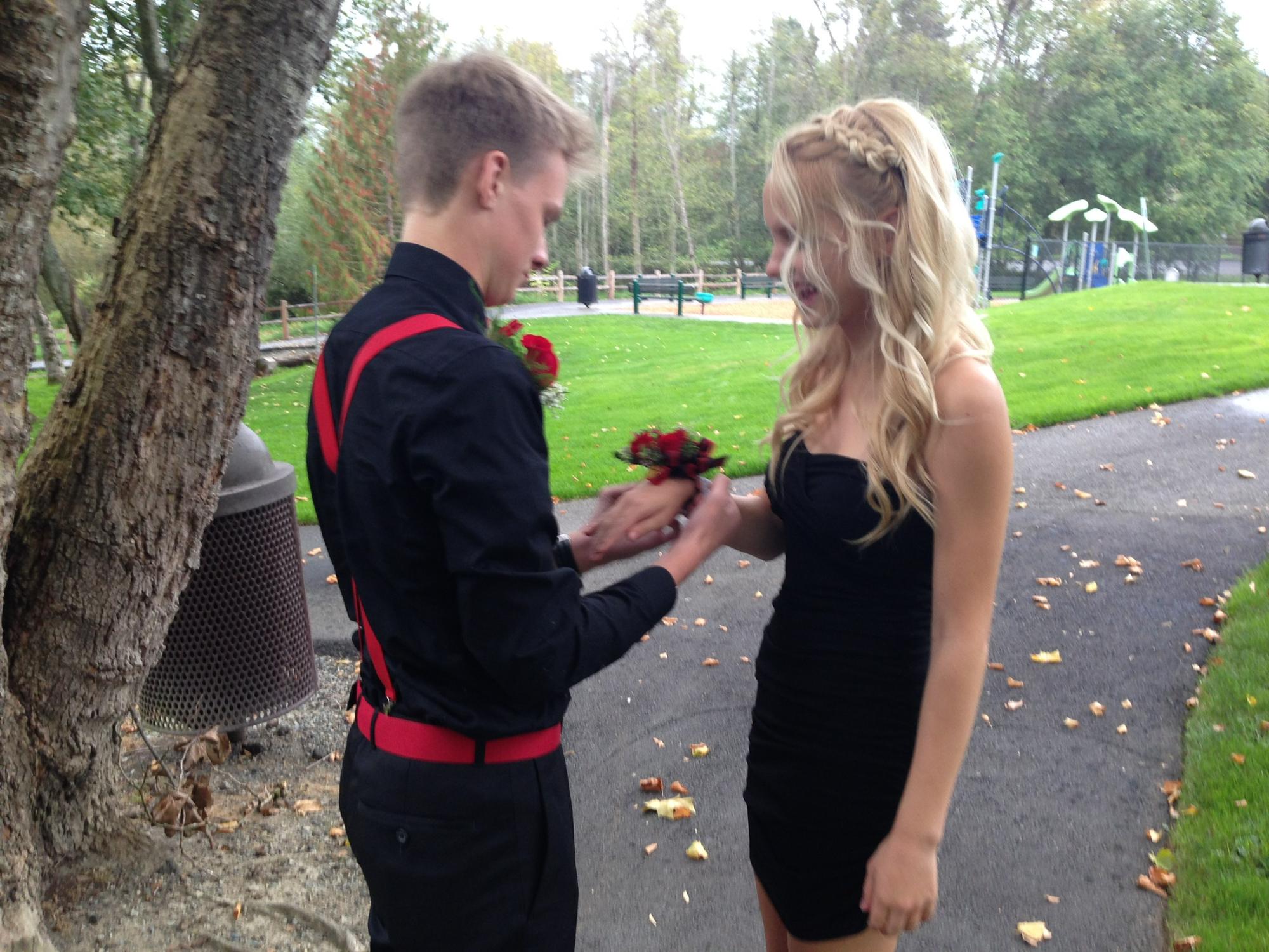 Junior year homecoming.