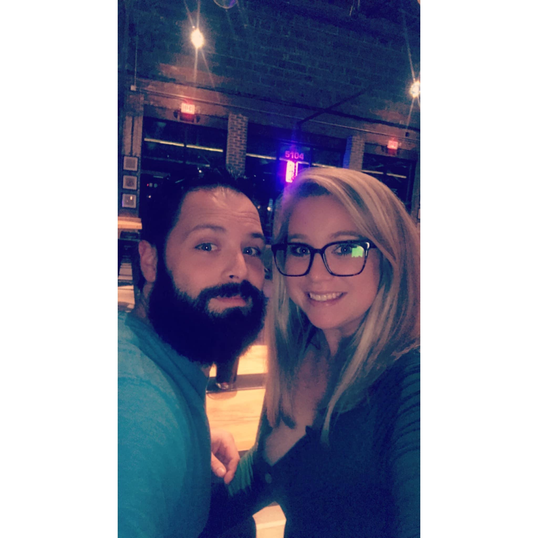 Elation Brewing Company in Norfolk, Va for date night.