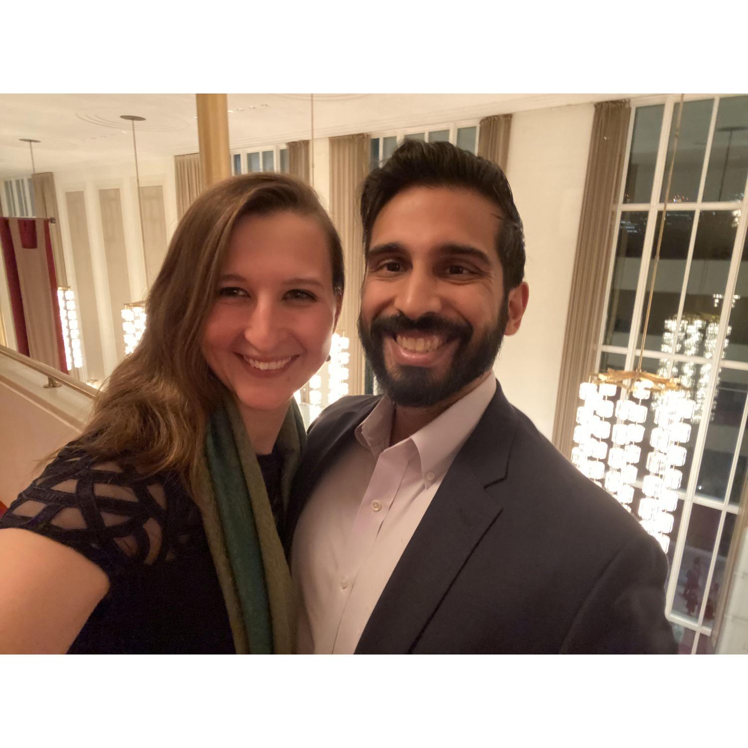 Our first Opera at the Kennedy Center.