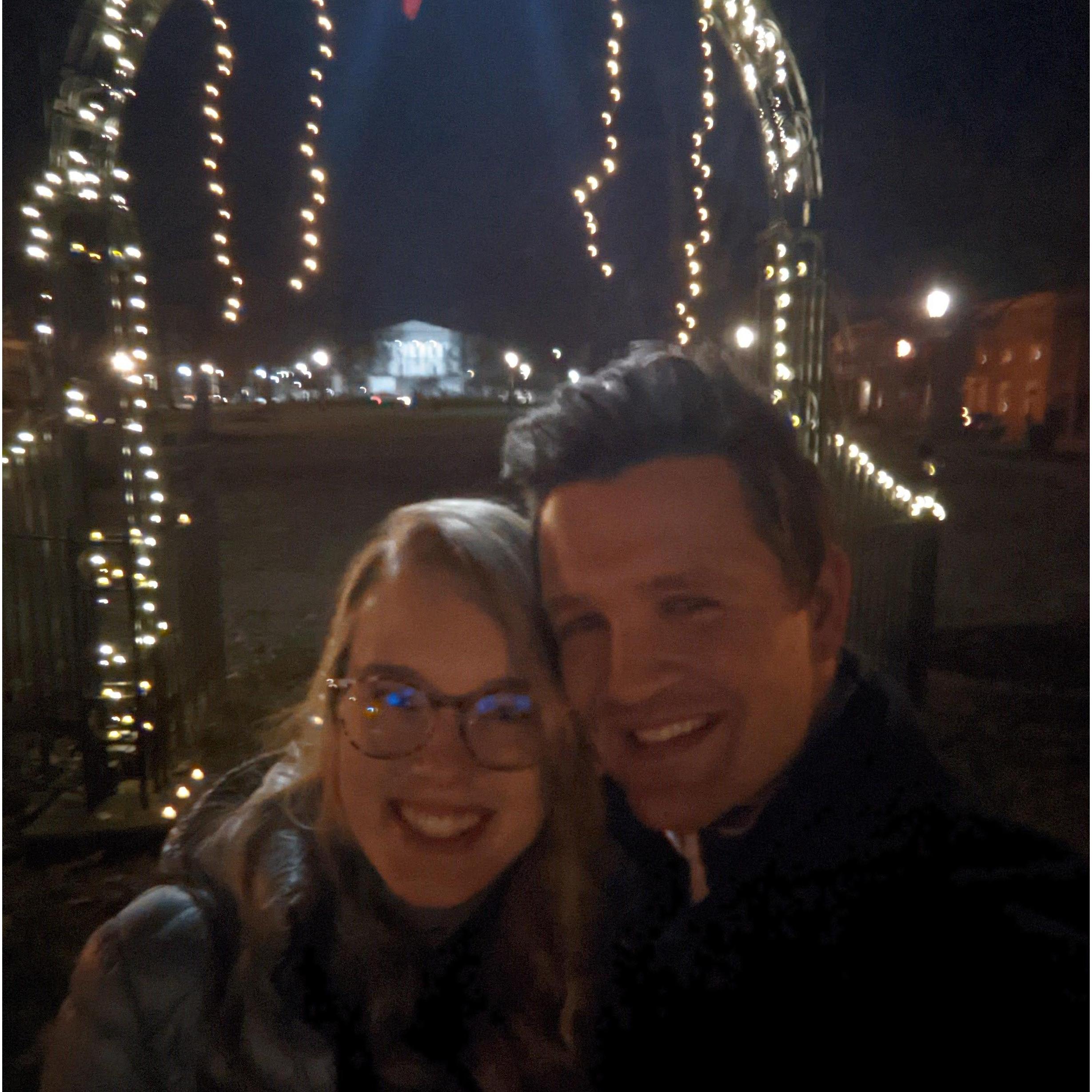 Right after AJ popped the question