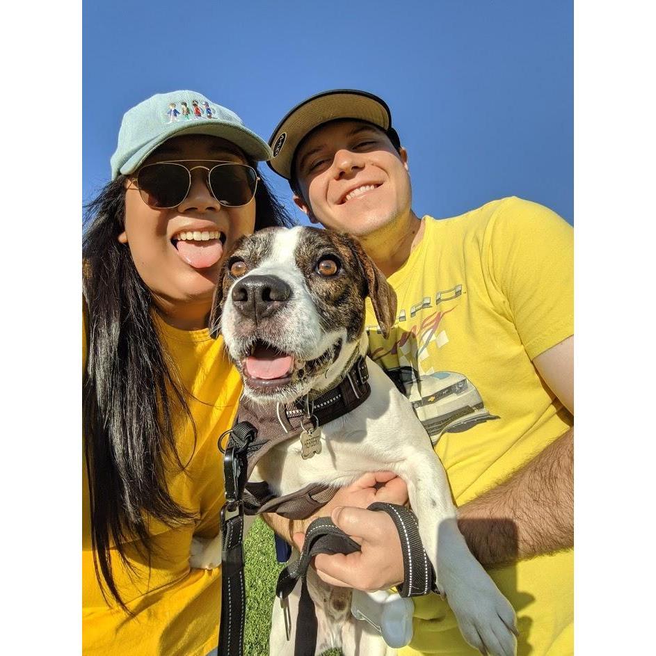 Selfies with the fur baby, Herbert