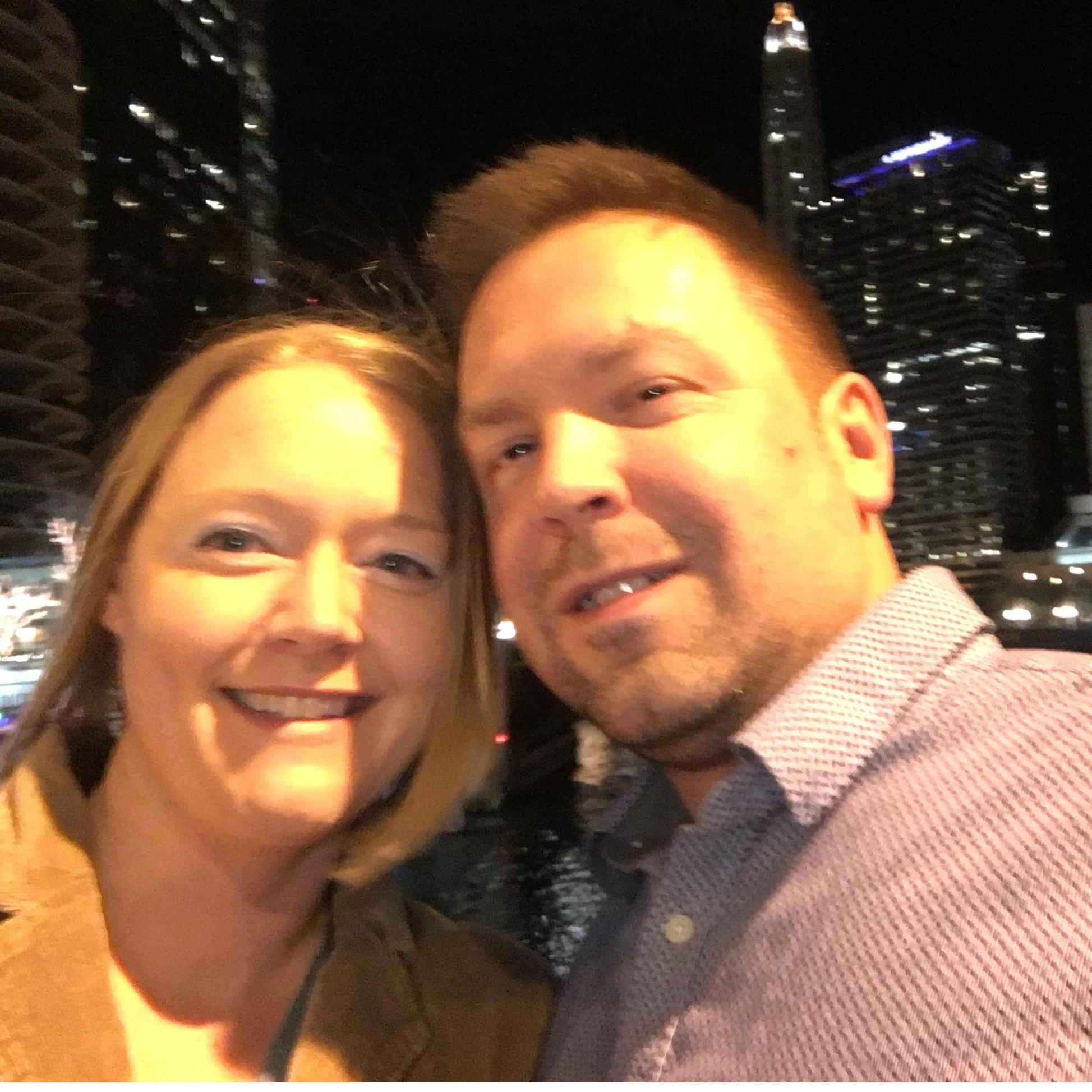 Waiting on the bridge over the river to get in to see one of our fav bands at House of Blues, Andrew McMahon